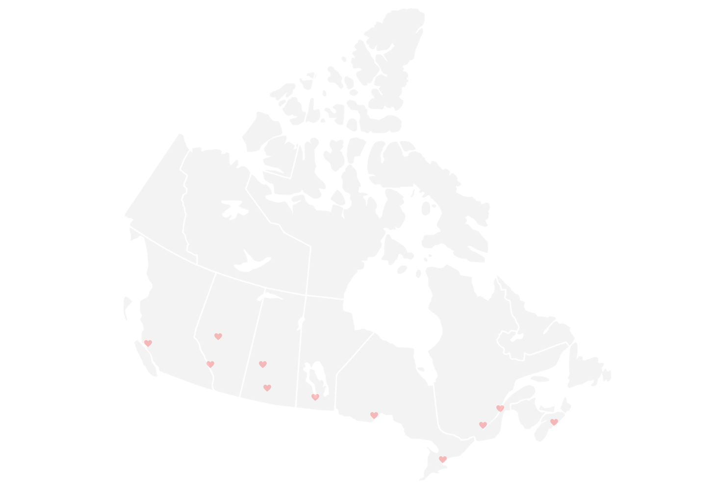 Date Ideas Canada - map
