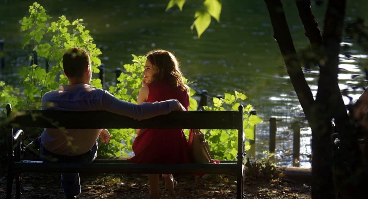 Couple Sitting on a Bench - Date Ideas Canada